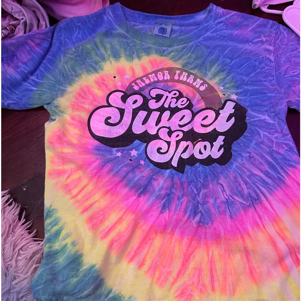 JAMOR FAMRS tye dye sweet spot shirt